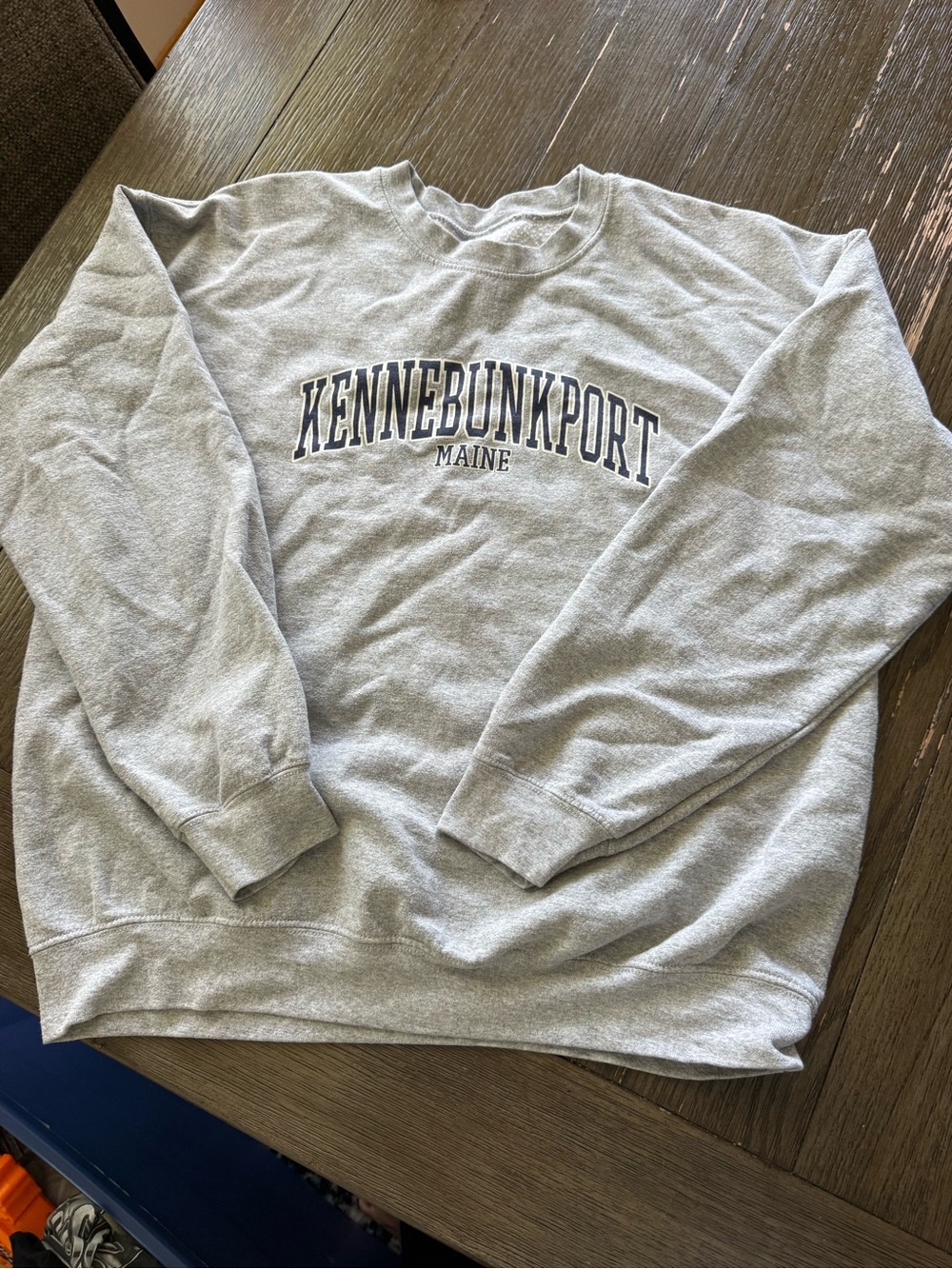 Kennebunkport Maine Gray Crewneck Sweatshirt